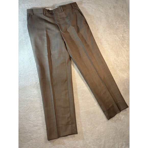 Michael Kors, Macy's Wool Blend mens suit (Pants & Blazer) tan 42 R blazer - Picture 16 of 16